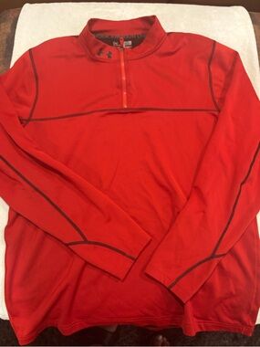 Under Armour Red Performance Quarter-Zip Jacket